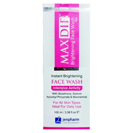 Maxdif Brightening Face Wash Gel, 100ml - Jenpharm Jenpharm