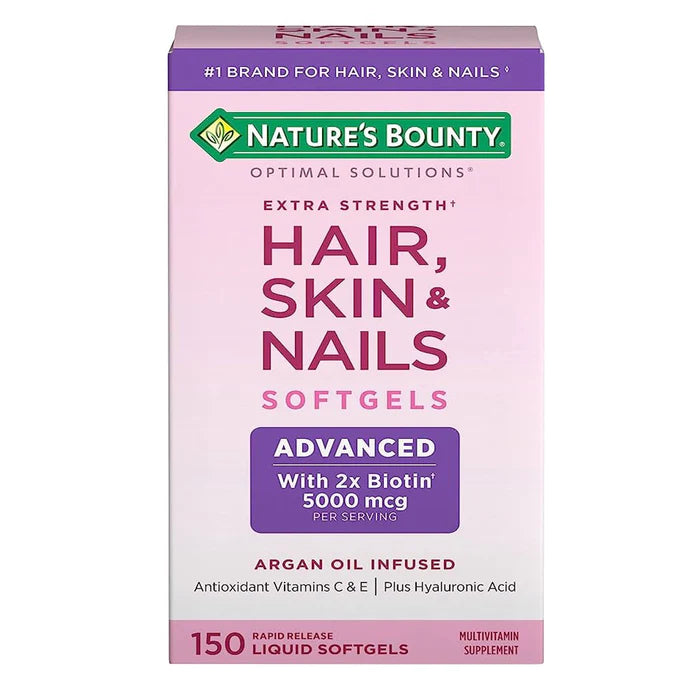 Nature's Bounty Hair, Skin & Nails Extra Strength , 150 Softgels - Passion Pulse