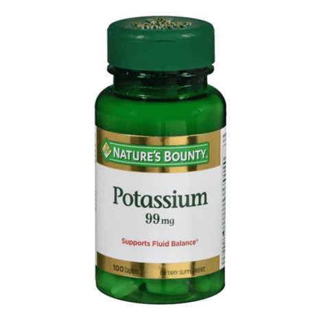 Nature's Bounty Potassium 99mg , 100 Caplets - Passion Pulse
