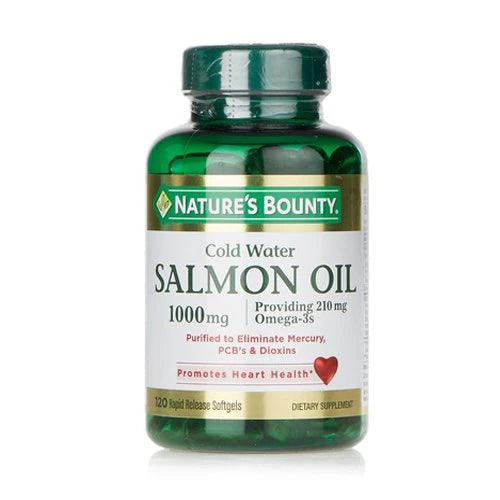 Nature's Bounty Salmon Oil 1000mg, 120 SoftGels - Passion Pulse