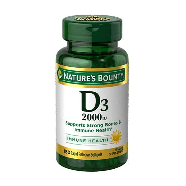 Nature's Bounty Vitamin D3 2000 IU , 150 Softgels - Passion Pulse