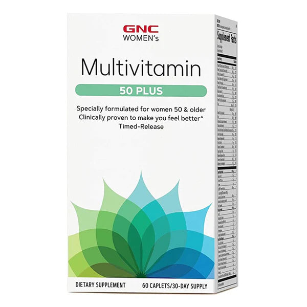 GNC Women's Multivitamin 50 Plus, 60 Caplets - Passion Pulse