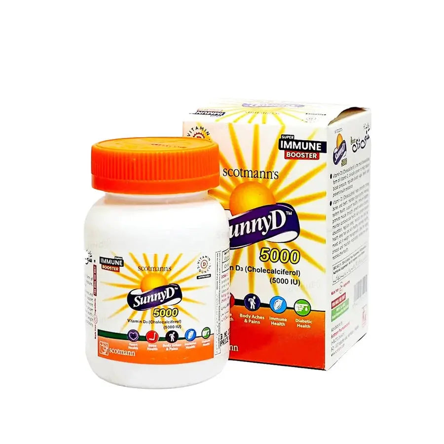 Scotmann SunnyD 5000 (Vitamin D3 5000 IU), 30 softgels Scotmann