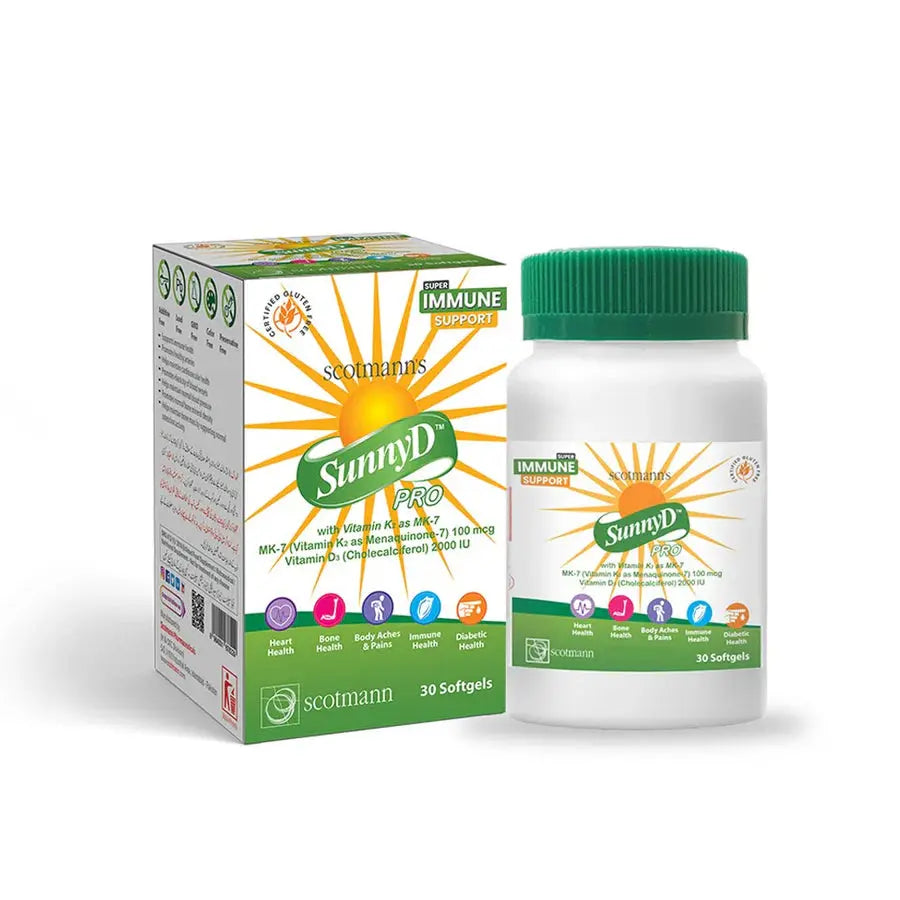 Scotmann SunnyD Pro (Vitamin D3 + K2), 30 Softgels Neutro Pharma