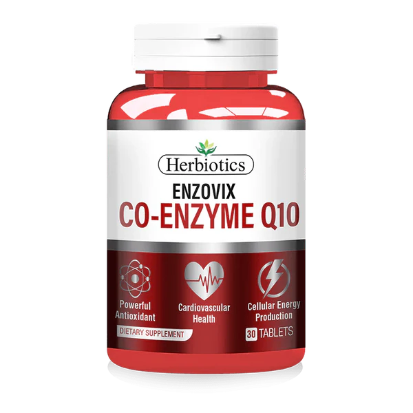 Herbiotics Enzovix (Co-Enzyme Q10) , 30 Tablets - Passion Pulse