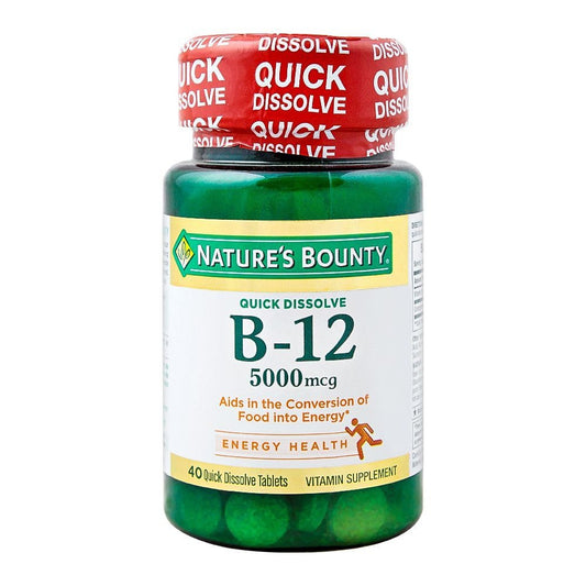 Nature's Bounty B12 Quick Dissolve 5000mcg , 40 Tablets