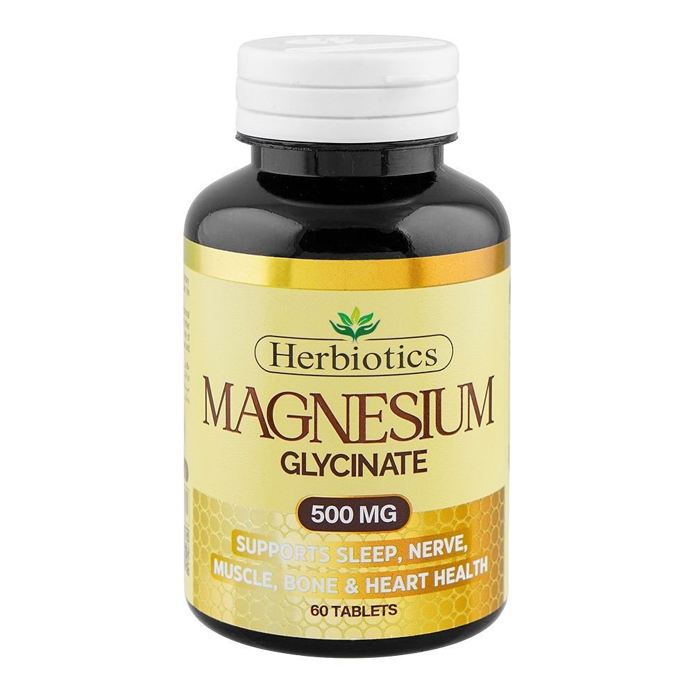 Herbiotics Magnesium Glycinate 500mg, 60 Tablets