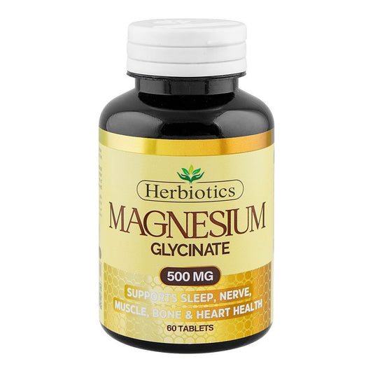 Herbiotics Magnesium Glycinate 500mg, 60 Tablets
