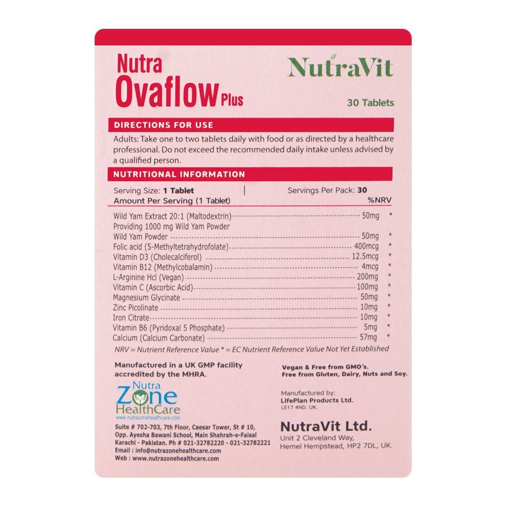 Healthaid Nutravit Nutra Ovaflow Plus,30 Tablets