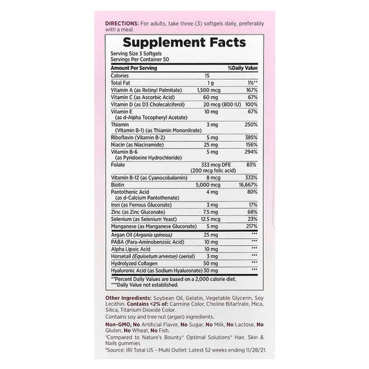 Nature's Bounty Hair, Skin & Nails Extra Strength , 150 Softgels