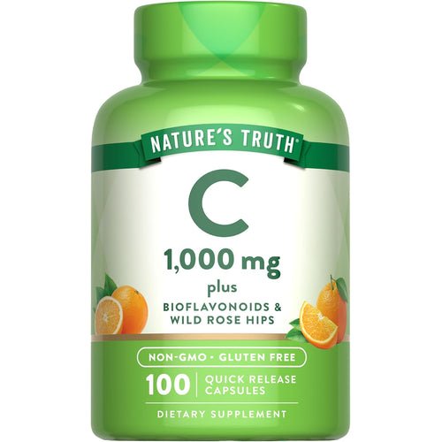 Nature's Truth Vitamin C 1000 mg plus Bioflavonoids, 100 Quick Release Capsules