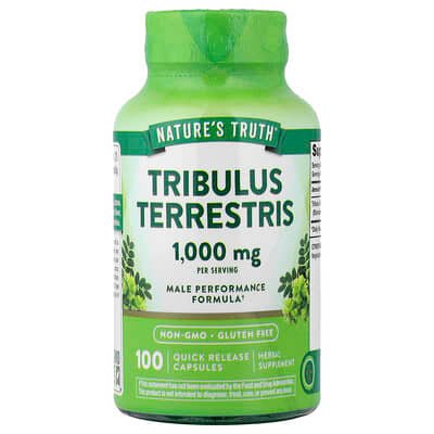 Nature's Truth, Tribulus Terrestris 1000mg, 100 Quick Release Capsules