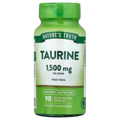 Nature's Truth Taurine 1500mg, 90 Quick Release Capsules
