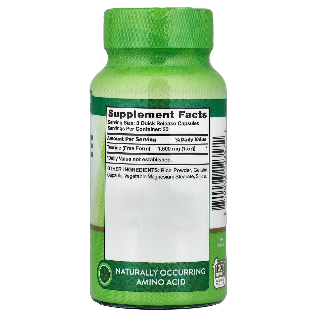Nature's Truth Taurine 1500mg, 90 Quick Release Capsules