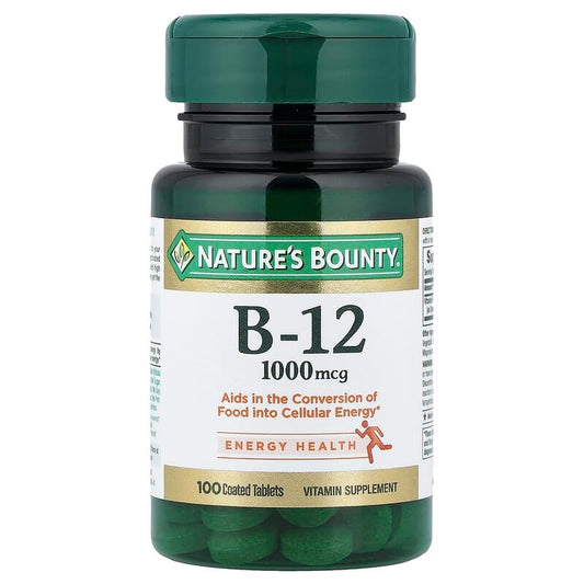 Nature's Bounty Vitamin B12 1000mcg - 100 Tablets