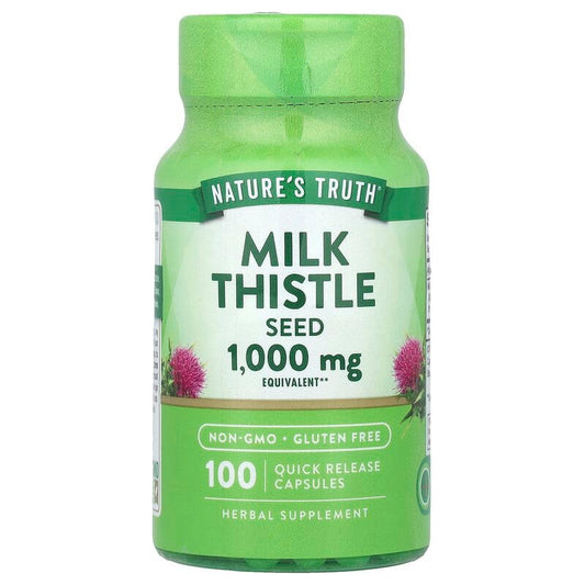 Nature's Truth Milk Thistle Seed 1000 mg, 100 Capsules