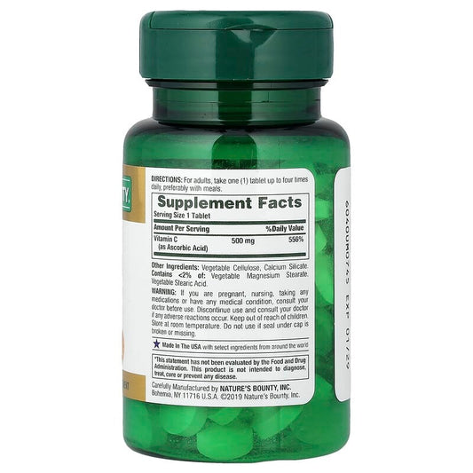 Nature's Bounty Vitamin C 500mg , 100 Tablets