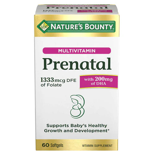 Nature's Bounty Prenatal Multivitamin 60 Softgels