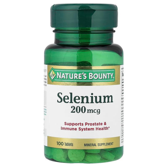 Nature's Bounty Selenium 200 mcg,100 Tablets