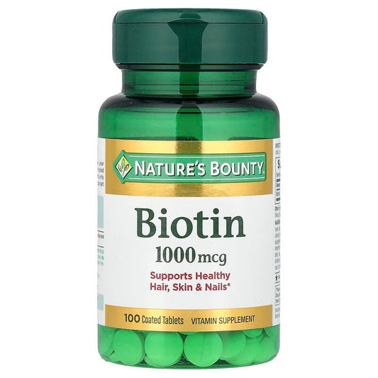 Nature's Bounty Biotin 1000 mcg , 100 Tablets