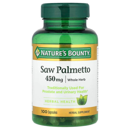 Nature's Bounty Saw Palmetto 450mg , 100 Capsules