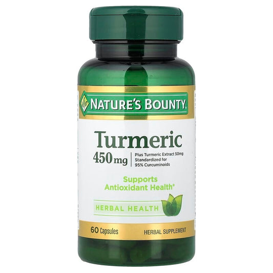 Nature's Bounty Turmeric 450mg , 60  Capsules