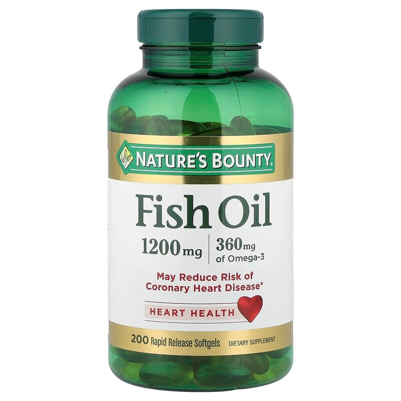 Nature's Bounty Fish Oil 1200mg Plus Omega-3 - 60 Tablets