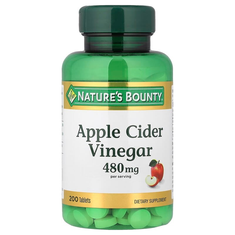 Nature's Bounty Apple Cider Vinegar 240mg , 200 Tablets