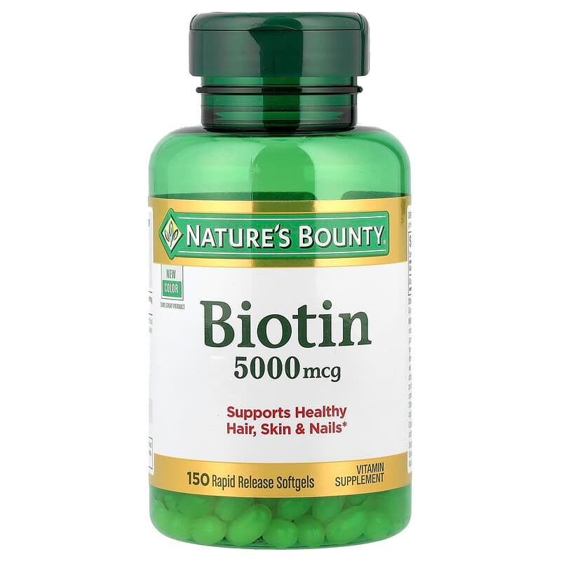 Nature's Bounty Biotin 5000 mcg, 150 Softgels