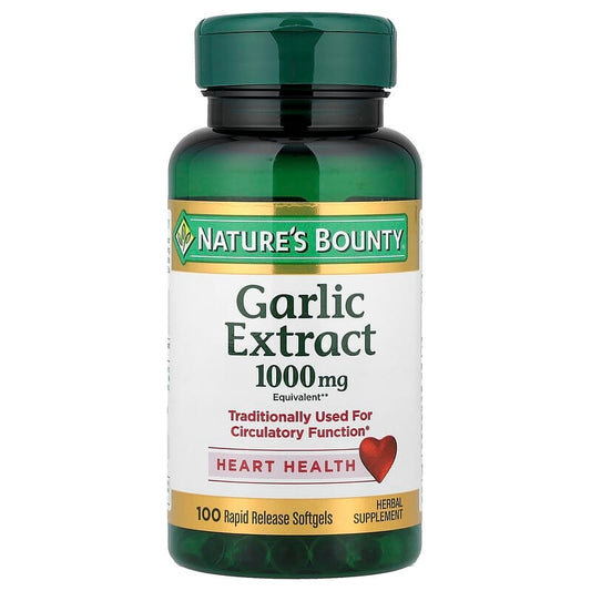 Nature's Bounty Garlic 1000mg ,100 Softgels