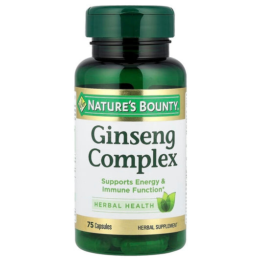 Nature's Bounty Ginseng Complex with Royal Jelly, 75 Capsules