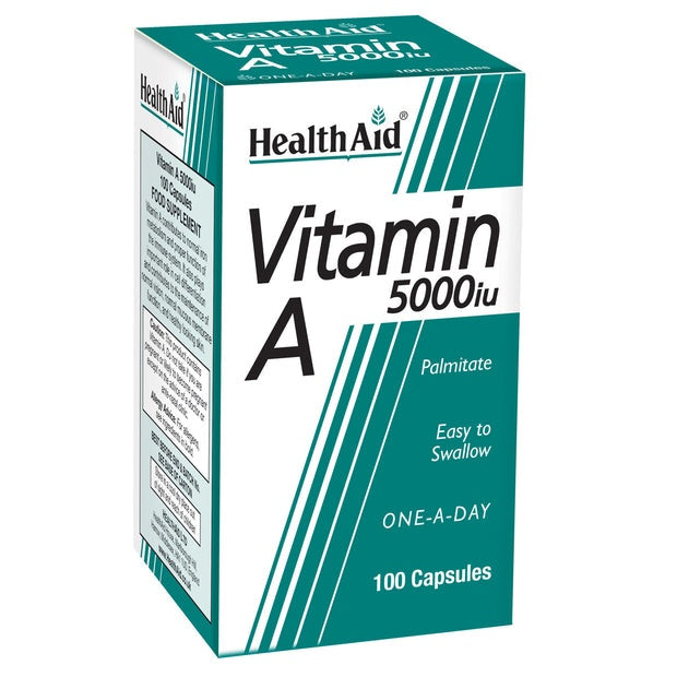 HealthAid Vitamin A 5000IU , 100 Capsules