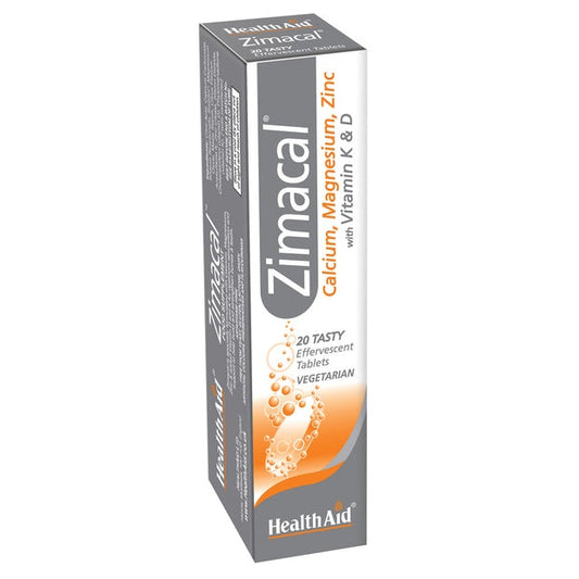 HealthAid Zimacal (Calcium, Magnesium, Zinc, Vit D, Vit K),20 Tablets