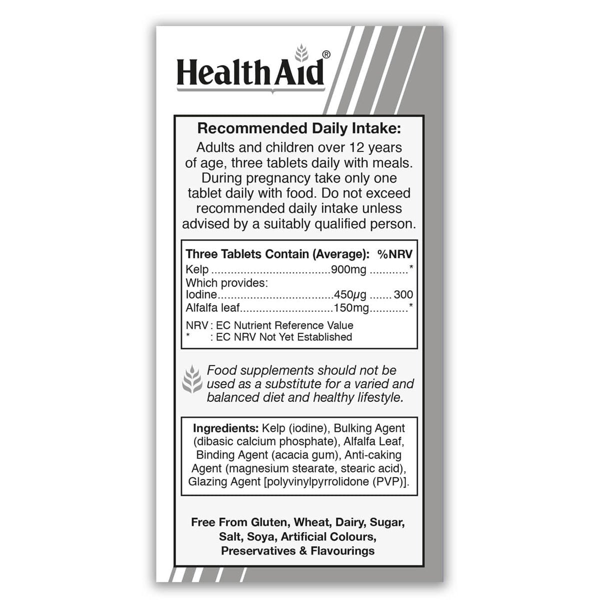 HealthAid Kelp (Iodine), 240 Tablets