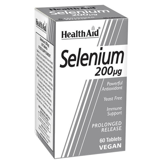 HealthAid Selenium 200mcg, 60 tablets