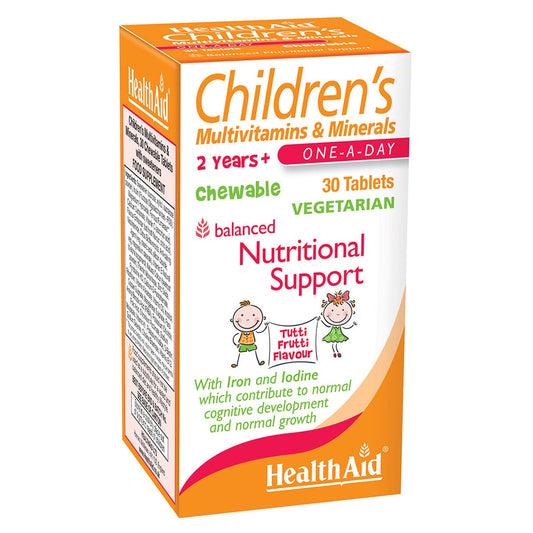 HealthAid Children's MultiVitamin & Minerals,30 Chewable Tablets