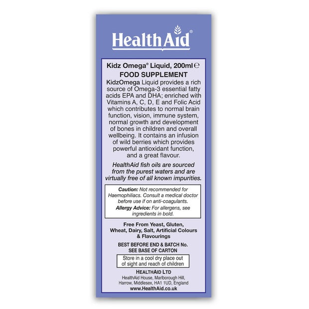 HealthAid KidzOmega (omega-3) liquid,200 Ml