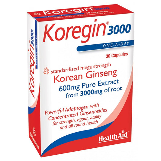 HealthAid Koregin 3000 (Korean Ginseng),30 Capsules