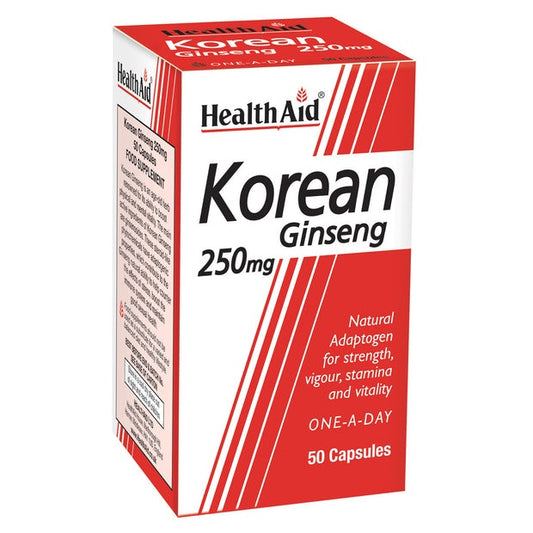 HealthAid Korean Ginseng 250mg,50 Capsules