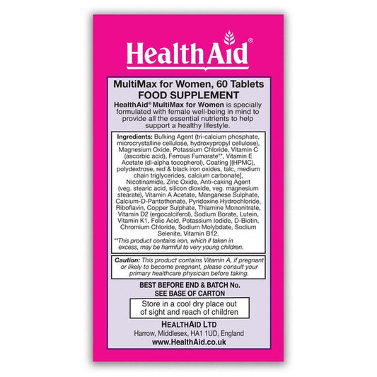 HealthAid MultiMax for Women,60 Tablets