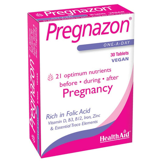 HealthAid Pregnazon  One-A-Day ,30 Veg Capsules