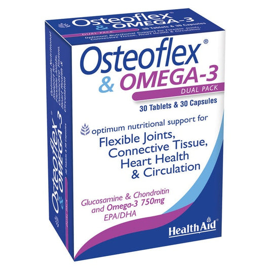 HealthAid Osteoflex & Omega-3,30 Tablets 30 Capsules