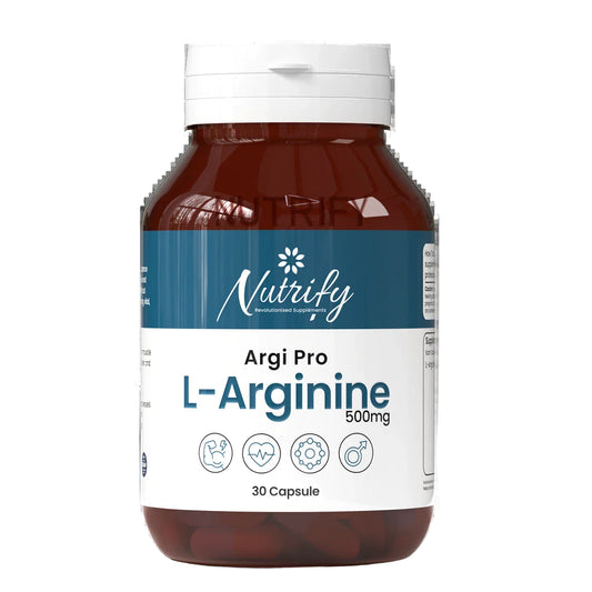 ARGI PRO | Boosts Stamina & Enhances Muscle Growth ,30 Tablets Nutrify