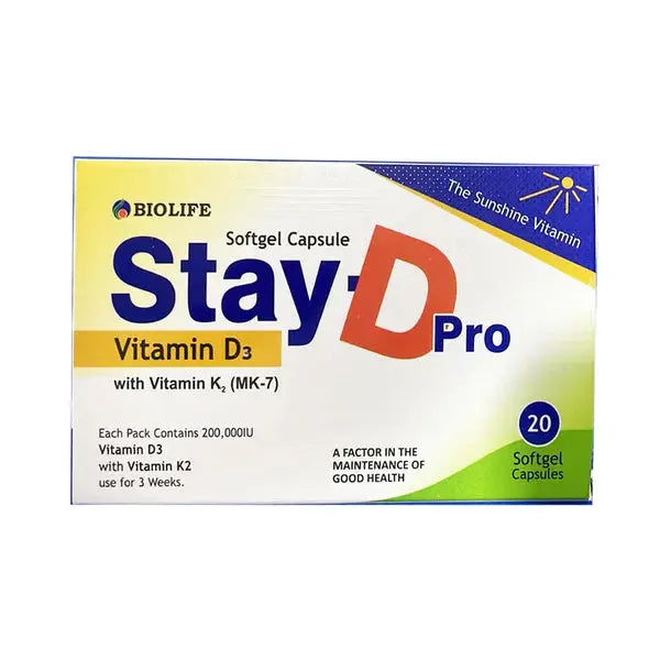 Bio Life Stay-D Pro Vitamin D3, 20 Ct BioLife
