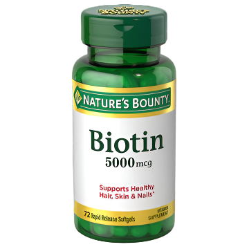 Nature's Bounty Biotin 5000 mcg , 72 Softgels