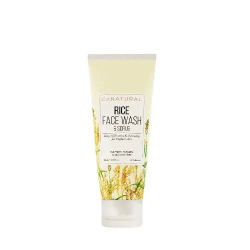 Co Natural Rice Face Wash & Scrub, 100ml