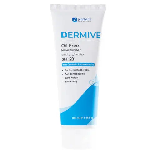 DermiVe Oil Free Moisturizer Lotion SPF 20, 100ml - Jenpharm