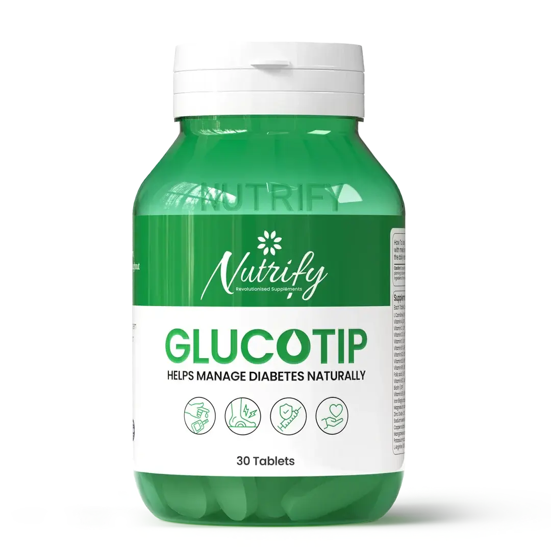 GLUCOTIP – Natural Diabetes Management,30 Tablets Nutrify