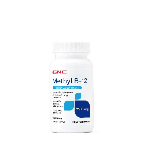 GNC Methyl B-12 2500 mcg - 100 Caplets GNC