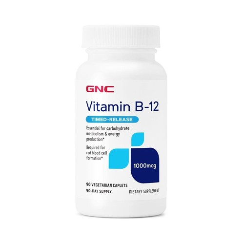 GNC Vitamin B-12 1000mcg, 90 Caplets